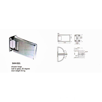 Shh-521 Edelstahl Möbel Hardware Dusche Scharnier